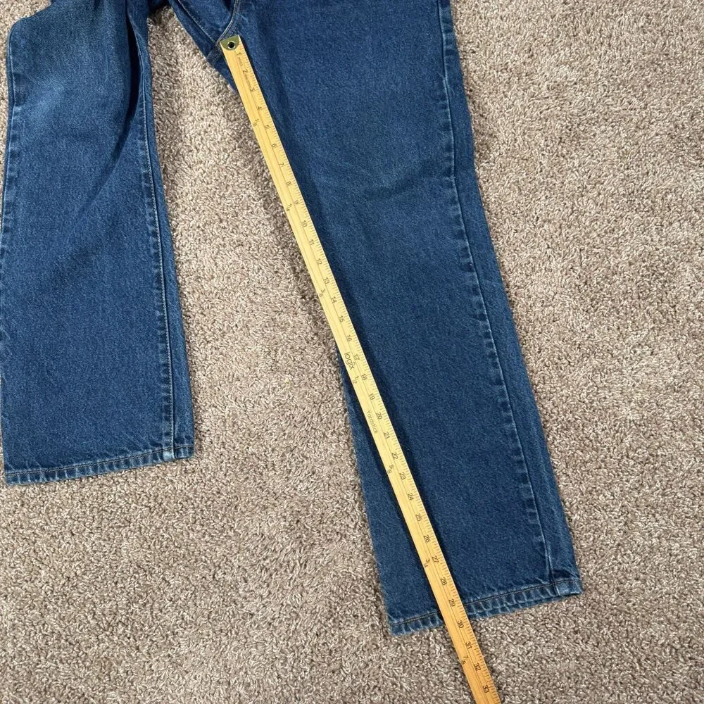 Levis 517 Jeans Mens 32x29 Blue Bootcut Mid Rise Dark Wash Western Denim